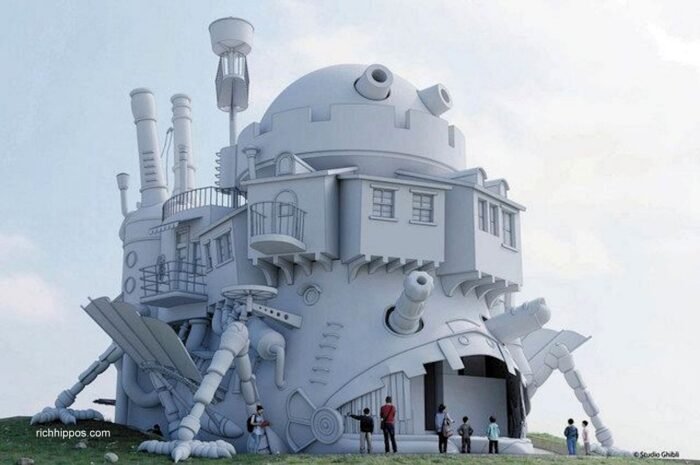 Studio Ghibli Theme Park building  Howl’s Moving Castle in real-life