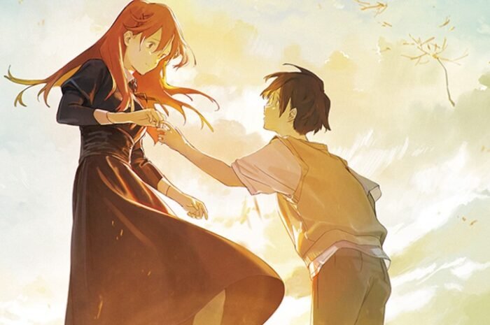 Voice actors in the animated movie “Summer Ghost” Nobunaga Shimazaki and Miyuri Shimabukuro