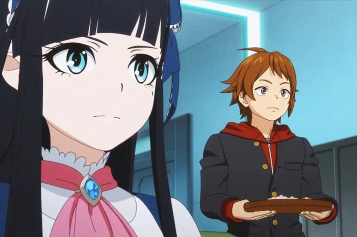 A high school student who longs for the anime “Shikizakura” hero battles with a mysterious monster to save the girl