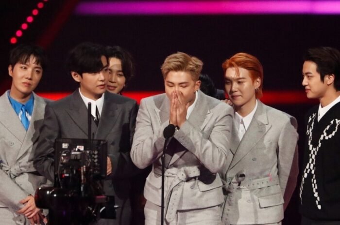 BTS with flags in ‘Pop Land,’ next Grammys!