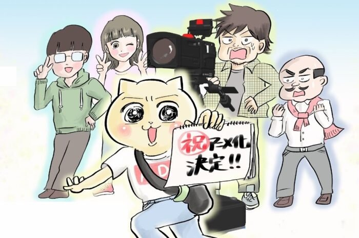 Animated comic “I can’t go on air!” By BS TV Tokyo staff depicting “the back side of the TV”!