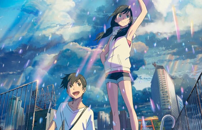 Like a real “Weathering with You”! ?? Great response to the reversal world reflected in the melted snow of the New Year!