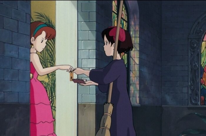 A girl who dislikes herring pie in ‘Witch’s Takkyubin’