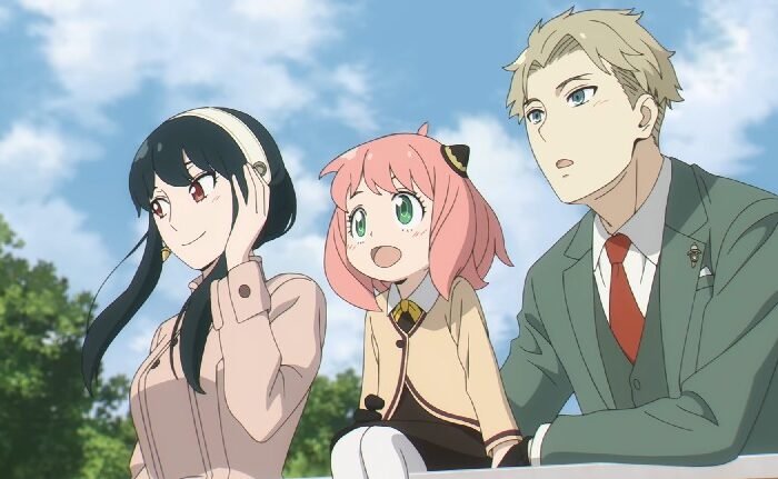 Consider the stage of the anime ‘Spy x Family!’ What is the age, country, and model of the characters that appear?