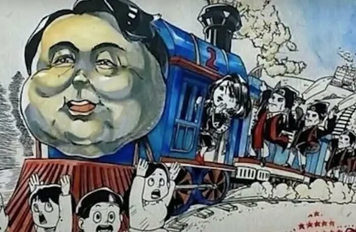 South Korean authorities angered by the cartoon ‘Kikansha Yoon Seok-yeol’ criticizing the president, withdrawing support.