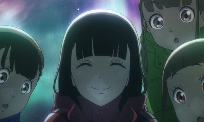 ‘Serves you right!!!’ He screams as he lands on ‘A Place Further Than the Universe’ to make his big dream come true.