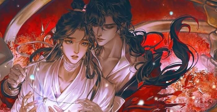 ‘Tian Guan Ci Fu’ Large scale anime exhibition arrives in Japan, featuring visuals of Xie Lian and Huacheng holding hands, and a new short film screening