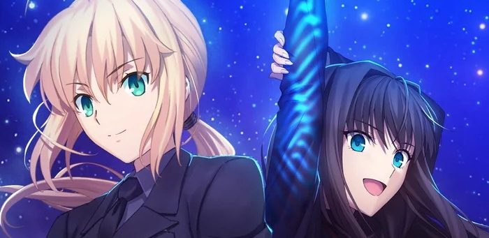 ‘Mahoutsukai no Yoru’ and ‘Fate/Zero’ Reveal New Collaboration Visual Featuring Aoko Aozaki and Saber.