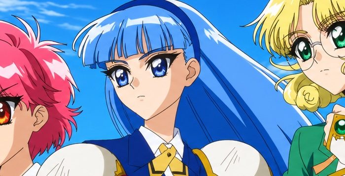 Magic Knight Rayearth Episode 4: Hikaru and Her Friends Encounter the Mysterious Swordsman Ferio While Searching for Escudo